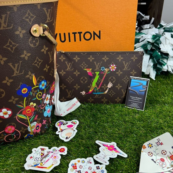 NWT Louis Vuitton x Murakami Flowers Monogram Neverfull MM Bag 2025 AUTHENTIC - Picture 14 of 15